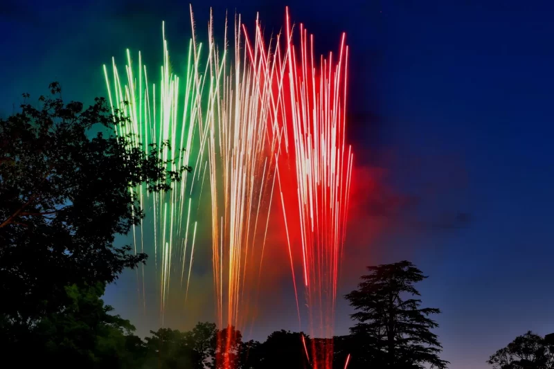 イタリア共和国記念日レセプション花火打ち上げ