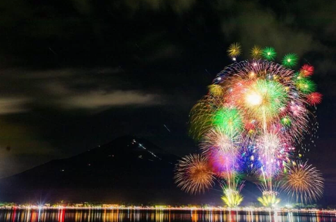 山中湖「報湖祭」花火大会