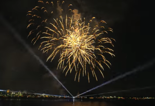 さかいで大橋まつり海上花火大会