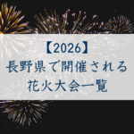長野県で開催される花火大会一覧2026