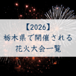 栃木県で開催される花火大会一覧2026